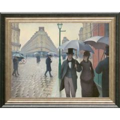 Paris Street Rainy Day by Gustave Caillebotte, Framed Painting Reproduction