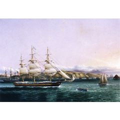 The Edward O’Brien entering Port Painting Reproduction