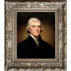 Portrait of Thomas Jefferson by Rembrandt Peale, Framed Painting Reproduction
