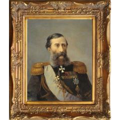Portrait of Loris Melikov (1888) by Ivan Constantinovich Aivazovsky, Framed Painting Reproduction