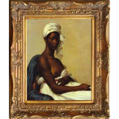 Portrait of a Negress by Marie-Guillemine Benoist, Framed Painting Reproduction