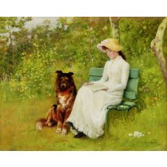 A Quiet Read Painting Reproduction