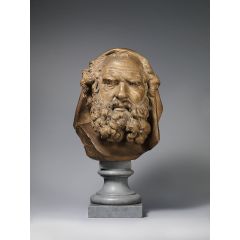 Head of a Bearded Elder Terracotta Sculpture - Custom Sculpture Reproduction