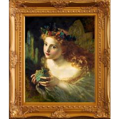 Sophie Anderson Take The Fair Face of Woman, The Fairy Queen by Sophie Anderson, Framed Painting Reproduction