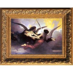 Soul Carried to Heaven by William Bouguereau, Framed Painting Reproduction