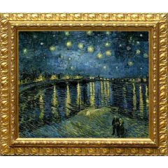 Starry Night Over the Rhone by Vincent van Gogh, Framed Painting Reproduction