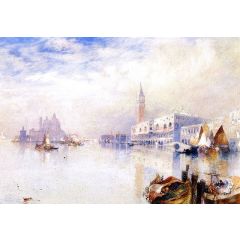 Venetian Scene Painting Reproduction