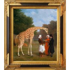 The Nubian Giraffe by Jacques-Laurent Agasse, Framed Painting Reproduction