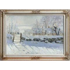 The Magpie by Claude Oscar Monet, Framed Painting Reproduction