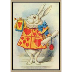 Alice’s Adventures in Wonderland, The White Rabbit (1832) by Lewis Carroll , Framed Painting Reproduction