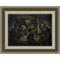 The Potato Eaters (1885) by Vincent van Gogh, Framed Painting Reproduction