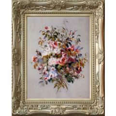 A Bouquet of Roses (1879) by Pierre Auguste Renoir, Framed Painting Reproduction