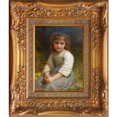 Apples by William Bouguereau, Framed Painting Reproduction