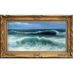 Breaking Waves by David James, Framed Painting Reproduction