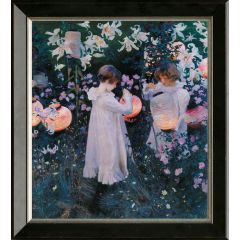 Carnation, Lily, Lily, Rose by John Singer Sargent, Framed Painting Reproduction