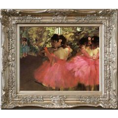 Dancers in Pink by Edgar Degas, Framed Painting Reproduction