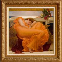 Flaming June (1895) by Sir Frederic Lord Leighton, Framed Painting Reproduction