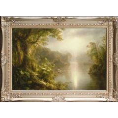 El Rio de Luz, The River of Light by Frederic Edwin Church, Framed Painting Reproduction