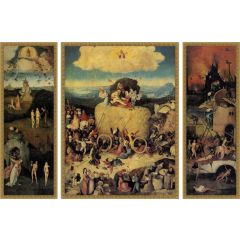 The Haywain Triptych (1516) by Hieronymus Bosch, Framed Painting Reproduction