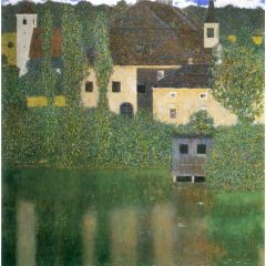 Water Castle, also known as Schloss Kammer am Attersee Painting Reproduction