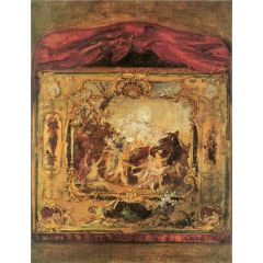 Design for a theater curtain Painting Reproduction