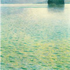 Island in the Attersee Painting Reproduction