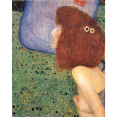 Girl With Blue Veil Painting Reproduction