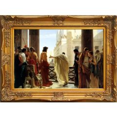 Pilate Ecce Homo (1880) by Antonio Ciseri, Framed Painting Reproduction