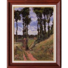 Poplars, Osny, Poplar Lines Lane by Paul Gauguin, Framed Painting Reproduction