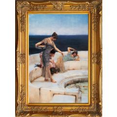 Silver Favourites (1903) by Sir Lawrence Alma-Tadema, Framed Painting Reproduction
