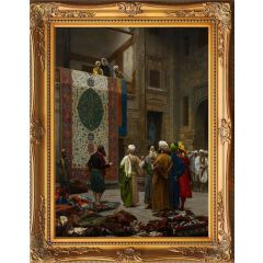 The Carpet Merchant by Jean-Léon Gér?me, Framed Painting Reproduction