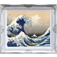 The Great Wave off Kanagawa by Katsushika Hokusai, Framed Painting Reproduction