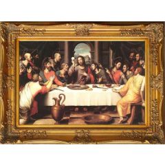 The Last Supper (1560) by Juan Vicente Masip, Framed Painting Reproduction