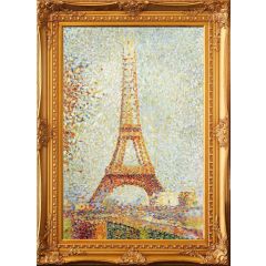 The Eiffel Tower (1889) by Georges Seurat, Framed Painting Reproduction