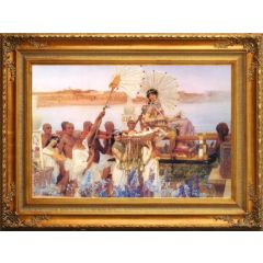 The Finding of Moses (1904) by Sir Lawrence Alma-Tadema, Framed Painting Reproduction