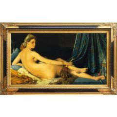 The Grande Odalisque (1814) by Jean-Auguste-Dominique Ingres, Framed Painting Reproduction