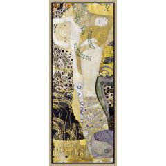 Wasserschlangen I (Freundinnen) by Gustav Klimt, Framed Painting Reproduction