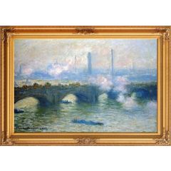Waterloo Bridge, London by Claude Oscar Monet, Framed Painting Reproduction