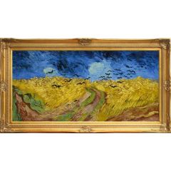Wheatfield with Crows by Vincent van Gogh, Framed Painting Reproduction