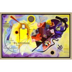 Yellow Red Blue (1925) by Wassily Kandinsky, Framed Painting Reproduction