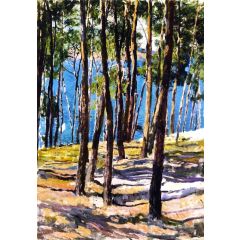 The Pines of Galicia Painting Reproduction
