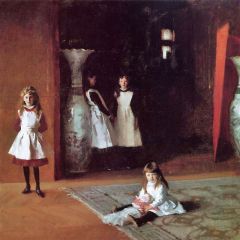 The Daughters of Edward Darley Boit Painting Reproduction