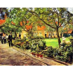 Hospital Garden in Edam Painting Reproduction