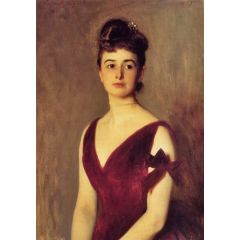 Mrs. Charles E. Inches nee Louise Pomeroy Painting Reproduction