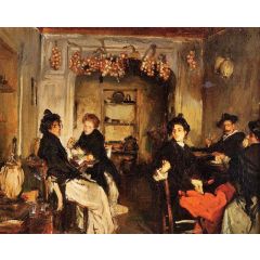Venetian Wineshop, also known as A Venetian Tavern Painting Reproduction