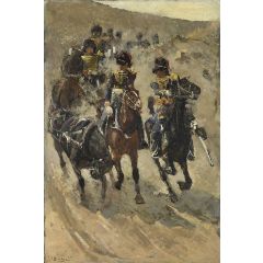 Horse Artillery Painting Reproduction