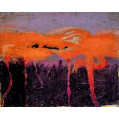 Red Flamingoes Painting Reproduction