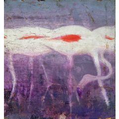 White Flamingoes, Painting Reproduction