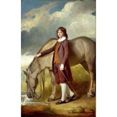 John Walter Tempest, with a Horse Painting Reproduction