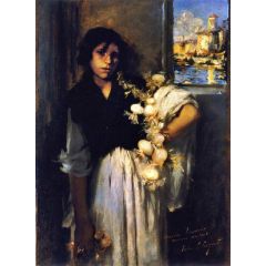 The Onion Seller, also known as Venetian Onion Seller Painting Reproduction